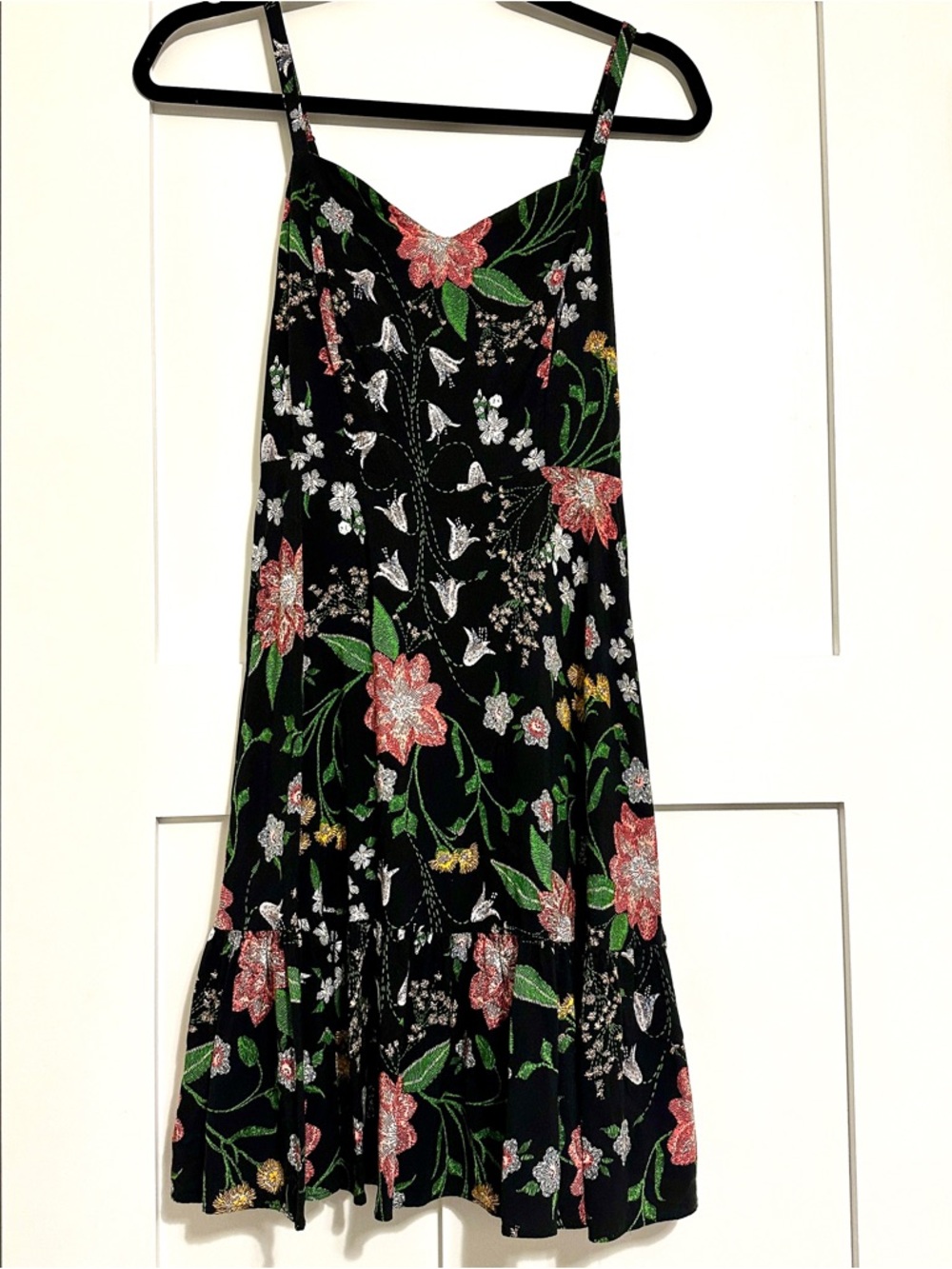 Old Navy Boho Floral Print Tiered Tank Dress • Medium